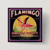 Flamingo-Vintages Button (Vorderseite)