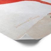 Flamingo - Vintages Kunstposter Poster (Ecke)