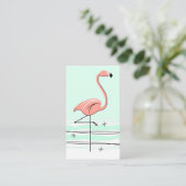 Flamingo Visitenkarte (Stehend Vorderseite)