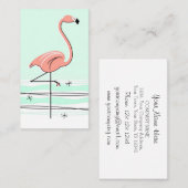 Flamingo Visitenkarte (Vorne/Hinten)