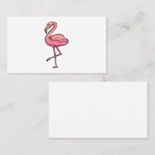 Flamingo Visitenkarte (Vorne/Hinten)