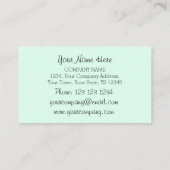 Flamingo Visitenkarte grün (Rückseite)