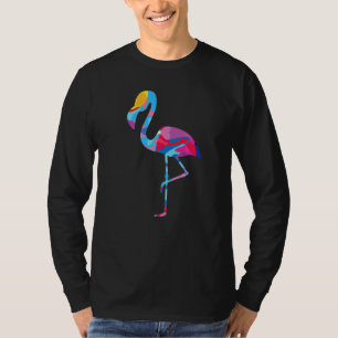 Flamingo Vogel Flamingos Farbige Grafik T-Shirt