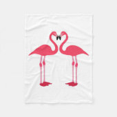 Flamingo-Vögel Fleecedecke (Vorderseite)