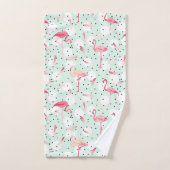 Flamingo-Vogel mit Federn Badhandtuch Set (Handtuch)