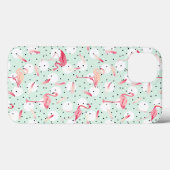 Flamingo-Vogel mit Federn Case-Mate iPhone Hülle (Rückseite (Horizontal))