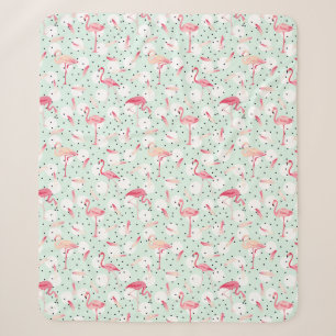 Flamingo-Vogel mit Federn Sherpadecke