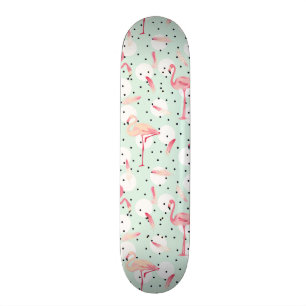 Flamingo-Vogel mit Federn Skateboard