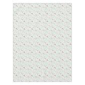 Flamingo-Vogel mit Federn Tischdecke (Vorderseite)