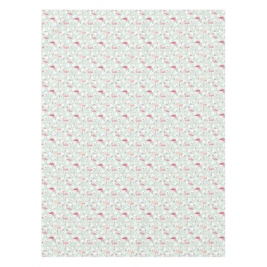 Flamingo-Vogel mit Federn Tischdecke (Vorderseite)