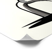 Flamingo, Vogel, Rosa, Tier, lustig, niedlich, Car Poster (Ecke)