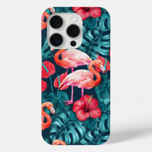 Flamingo-Vögel und tropische Gartenfarbe Case-Mate iPhone Hülle