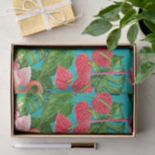 Flamingo-Vögel und tropische Gartenfarbe Seidenpapier (Geschenk)