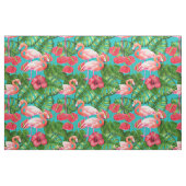 Flamingo-Vögel und tropische Gartenfarbe Stoff (Yard (91,4 cm))