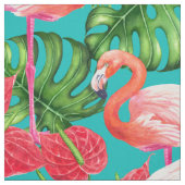 Flamingo-Vögel und tropische Gartenfarbe Stoff (Muster)