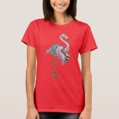 Flamingo Volleyball-Spieler Volleyball T-Shirt (Vorderseite)
