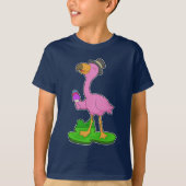Flamingo Waffeleis T-Shirt (Vorderseite)