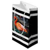 Flamingo wagen es, einen anderen Namen für schwarz Kleine Geschenktüte (Vorderseite Schrägansicht)