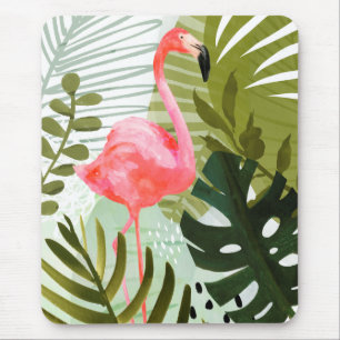 Flamingo-Wald Mousepad