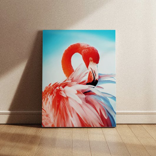 Flamingo wall art poster