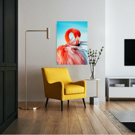 Flamingo wall art poster