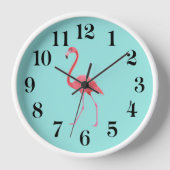 Flamingo Wall Clock Uhr (Vorderseite)