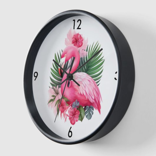 Flamingo Wall Clock Uhr (Winkel)