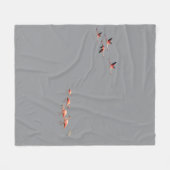 Flamingo-Wandkunst Fleecedecke (Vorderseite (Horizontal))