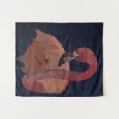 FLAMINGO WANDTEPPICH (Vorderseite (Horizontal))