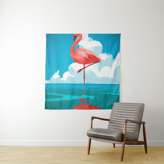 Flamingo Wandteppich (Beispiel)