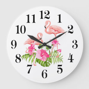Flamingo Wanduhr