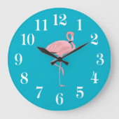 Flamingo Wanduhr (Vorderseite)