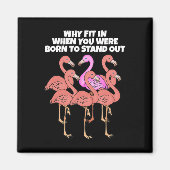 Flamingo Warum in der Zeit, als Sie Geboren waren, Magnet (Vorne)