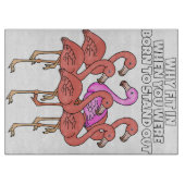 Flamingo Warum in der Zeit, als Sie Geboren waren, Schneidebrett (Vorderseite)