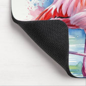 Flamingo Watercolor Mousepad (Ecke)