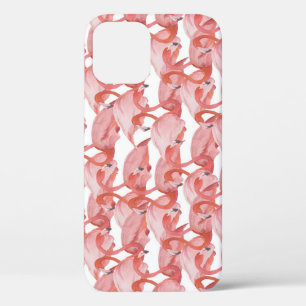 Flamingo Watercolor: Nahtloses kleines Muster Case-Mate iPhone Hülle