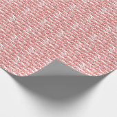 Flamingo Watercolor: Nahtloses kleines Muster Geschenkpapier (Ecke)