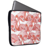 Flamingo Watercolor: Nahtloses Muster Laptopschutzhülle (Vorne Rechts)