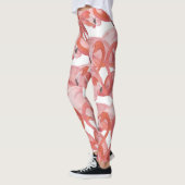 Flamingo Watercolor: Nahtloses Muster Leggings (Links)
