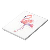 Flamingo Watercolor Notepad Notizblock (Rotiert)