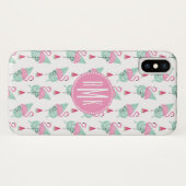 Flamingo & Watermelon Pastel Pattern Case-Mate iPhone Hülle (Rückseite (Horizontal))