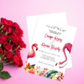 Flamingo Wedding Einladung