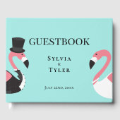 Flamingo Wedding Gästebuch (Vorderseite)