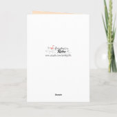 Flamingo Wedding Mrs. & Mrs. Text peach inside Karte (Rückseite)