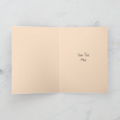 Flamingo Wedding Mrs. & Mrs. Text peach inside Karte (Innenseite)