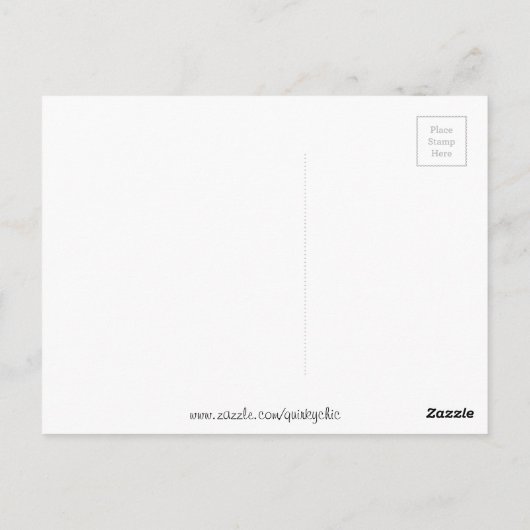 Flamingo Wedding RSVP Postkartenporträt Postkarte (Rückseite)