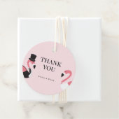 Flamingo Wedding Vielen Dank Geschenkanhänger (Beispiel)