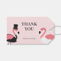 Flamingo Wedding Vielen Dank