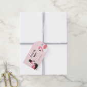 Flamingo Wedding Vielen Dank Geschenkanhänger (Mit Garn)