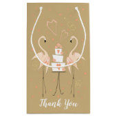 Flamingo Wedding Vielen Dank Kleine Geschenktüte (Rückseite)